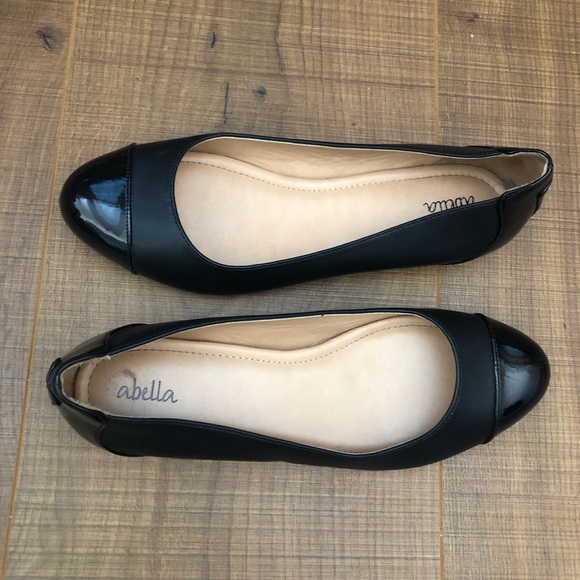 abella black flats